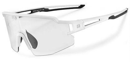 Okulary rowerowe Rockbros 10172 fotochromowe UV400 - białe
