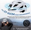 Kask rowerowy Rockbros ZK-077 z zintegrowanym oświetleniem 360°, titan - 27