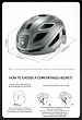 Kask rowerowy Rockbros ZK-077 z zintegrowanym oświetleniem 360°, titan - 11