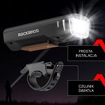 Lampka rowerowa Rockbros Front Light - automatyczna - 5