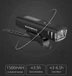 Lampka rowerowa Rockbros Front Light - automatyczna - 6