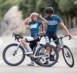 Spodenki rowerowe Rogelli HERO II z żelową wkładką, niebiesko-limonkowe - 7