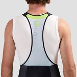 Spodenki rowerowe Rogelli HERO II z żelową wkładką, niebiesko-limonkowe - 6