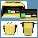 Sakwa rowerowa Rockbros AS-003-1Y yellow / 14L - 3