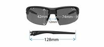 Okulary TIFOSI CRIT matte black (3szkła Smoke 15,4% transmisja światła, AC Red, Clear) - 8