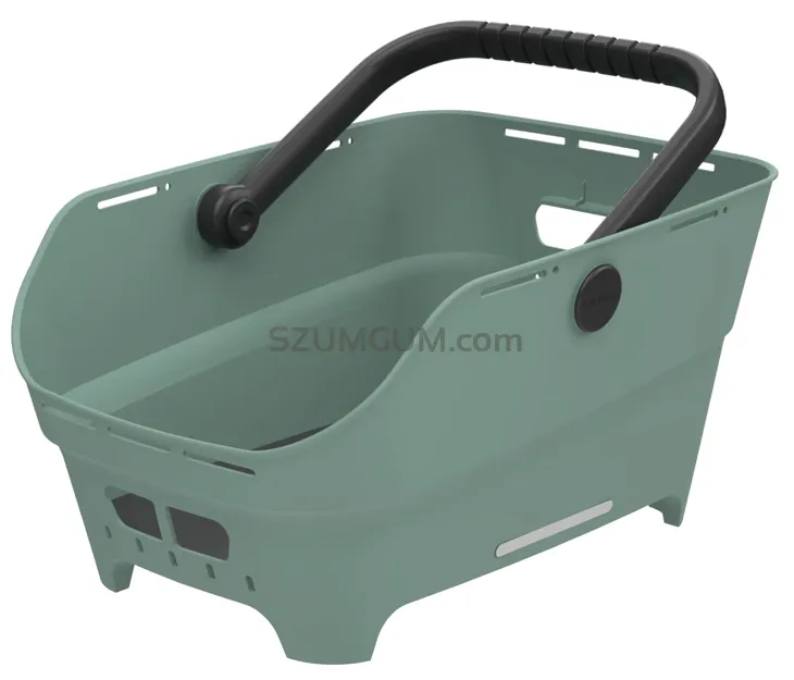 Kosz tylny Basil Cento Neo MultiSystem NX - 21 L - silvergreen