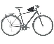 Torebka na ramę Ortlieb TOPTUBE-BAG -Dark Sand  z miejscem na telefon - 3
