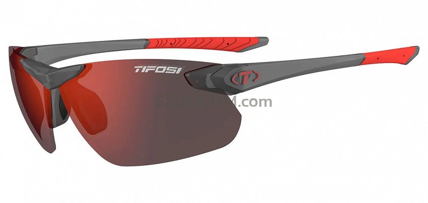 Okulary TIFOSI SEEK FC 2.0 satin vapor (1 szkło Smoke Red 15,4% transmisja światła)