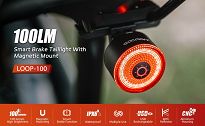 Inteligętna lampa tylna Gaciron LOOP AI - 100 LUM - biała - 6