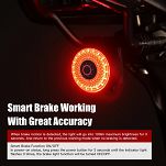 Inteligętna lampa tylna Gaciron LOOP AI - 100 LUM - biała - 13