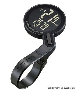 Licznik rowerowy bezprzewodowy CatEye Quick CC-RS100W - czarny