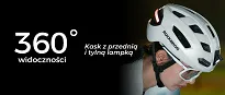 Inteligętny kask Rockbros ZK-031 white – zdalnie sterowane oświetlenie i kierunkowskazy - 16