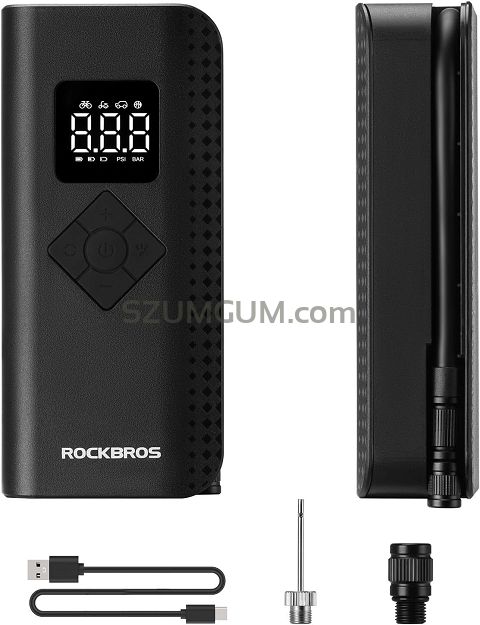 Pompka elektryczna, akumulatorowa Rockbros 150PSI (kompresor).