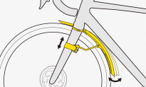 Błotnik przedni Topeak Tetrafender R1 (Road) - 6