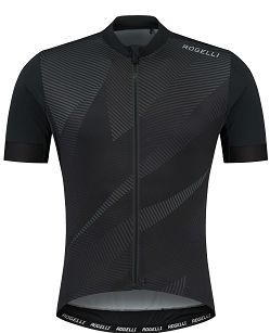Koszulka rowerowa Rogelli DUSK, czarno-szara - Rozmiar M