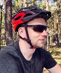 Okulary sportowe Rockbros 10001 polaryzujące - czarno-czerwone - wymienne szkła - ramki optyczne - 10