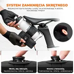 Torba podsiodłowa Rockbros AS-150 wodoodporna wielofunkcyjna z miejscem na bidon - czarna - 4