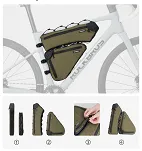 Torba pod ramę Rockbros 089 green - 12