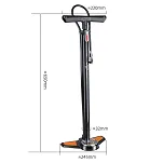 Pompka podłogowa Rockbros GP6532B - 11 bar (160 PSI) - 8