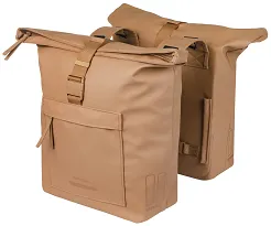 Torba miejska Basil Brooklyn - Double Pannier Bag - 41L - sand