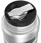 Oryginalny Termos obiadowy  na jedzenie z łyżką Thermos King 470ml, malinowy - 4