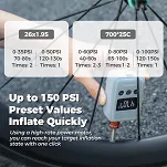 Wydajna akumulatorowa mini pompka Rockbros HW-140 - 150 psi / 500 mAh - 6