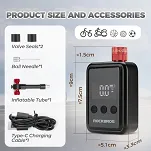 Wydajna akumulatorowa mini pompka Rockbros HW-140 - 150 psi / 500 mAh - 10