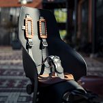 Tylny fotelik na ramę Urban Iki U-Me - black/brown - 4