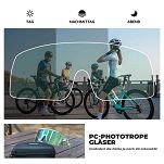 Okulary sportowe Rockbros SP337 transparent white - z fotochromem. - 4