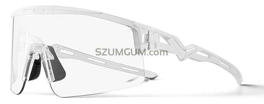 Okulary sportowe Rockbros SP337 transparent white - z fotochromem.
