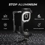 Koszyk na bidon Rockbros BBC2504 aluminiowy ultralekki - czarny - 3