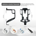 Koszyk na bidon Rockbros BBC2504 aluminiowy ultralekki - czarny - 5
