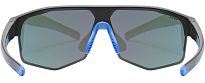 Okulary sportowe UVEX Axos set - black matt / mirror blue - 3
