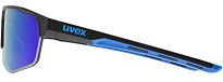 Okulary sportowe UVEX Axos set - black matt / mirror blue - 4