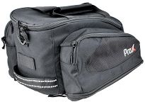 Sakwy trzykomorowa ProX na bagażnik, czarna - 3