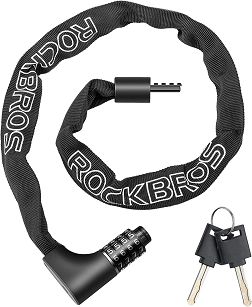 Zapięcię łańcuchowe Rockbros Pezzot na szyfr i kluczyk