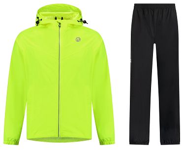 Zestaw przeciwdeszczowy Rogelli Core Commuter Unisex żółty-czarny