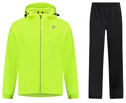Zestaw przeciwdeszczowy Rogelli Core Commuter Unisex żółty-czarny