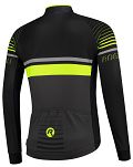 Bluza rowerowa Rogelli HERO z długim rękawem, czarno-szaro-odblaskowo zółta Rozmiar M - 2