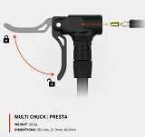 Końcówka do pompki Lezyne Multi Chuck Pumpenkopf - 3