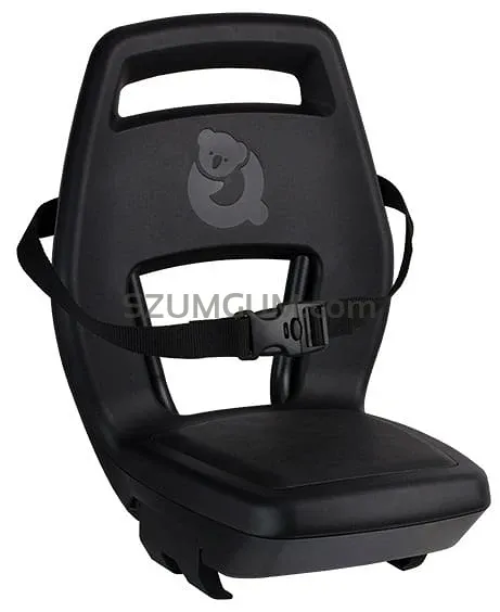 Fotelik rowerowy Qibbel 6+ Junior do 35kg - black/black