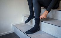 Zimowe nieprzemakalne skarpetki Rogelli MERINO DEEP WINTER WATERPROOF, czarne - 4