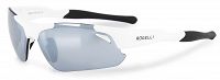 Sportowe okulary Rogelli RAPTOR z wymiennymi szkłami białe