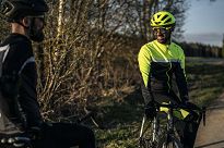 Ocieplana bluza rowerowa Rogelli COURSE, czarno-odblaskowo żółto-biała- XL - 7