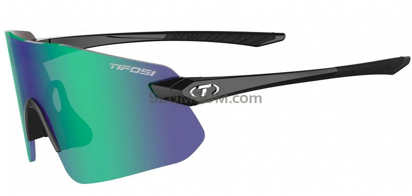 Okulary TIFOSI VOGEL SL gloss black (1szkło Smoke Green15,4% transmisja światła)