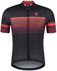 Ekskluzywna koszulka kolarska Rogelli HERO II,  czarno-czerwona