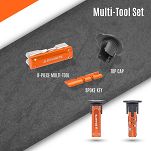 Wielofunkcyjny multitool Granite Stash Multi-Tool Kit 30mm orange - 4