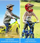 Kask rowerowy Rockbros TT-32SBTG dziecięcy z odpinaną szczęką - S(48-54 cm) / M(54-58 cm) - czarno-szary - 4