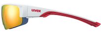 Okulary sportowe UVEX Sportstyle 215 - white matt red / mirror red - 4