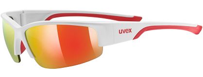 Okulary sportowe UVEX Sportstyle 215 - white matt red / mirror red